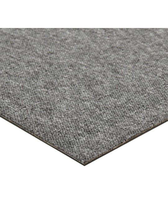 Kobercové podlahové dlaždice 20 ks 5 m² 50 x 50 cm šedé