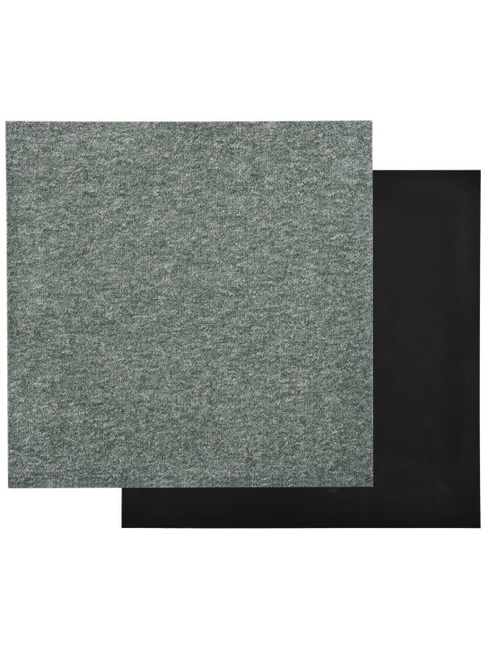 Kobercové podlahové dlaždice 20 ks 5 m² 50 x 50 cm zelené