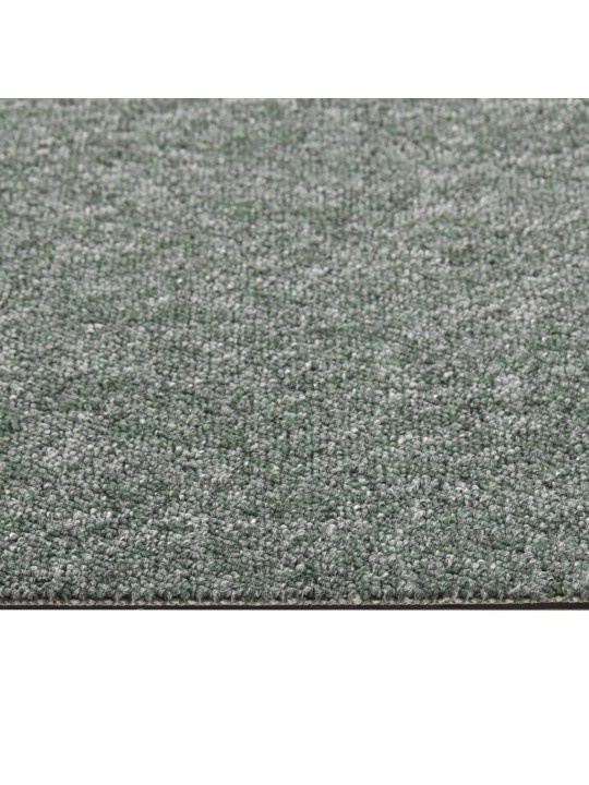 Kobercové podlahové dlaždice 20 ks 5 m² 50 x 50 cm zelené