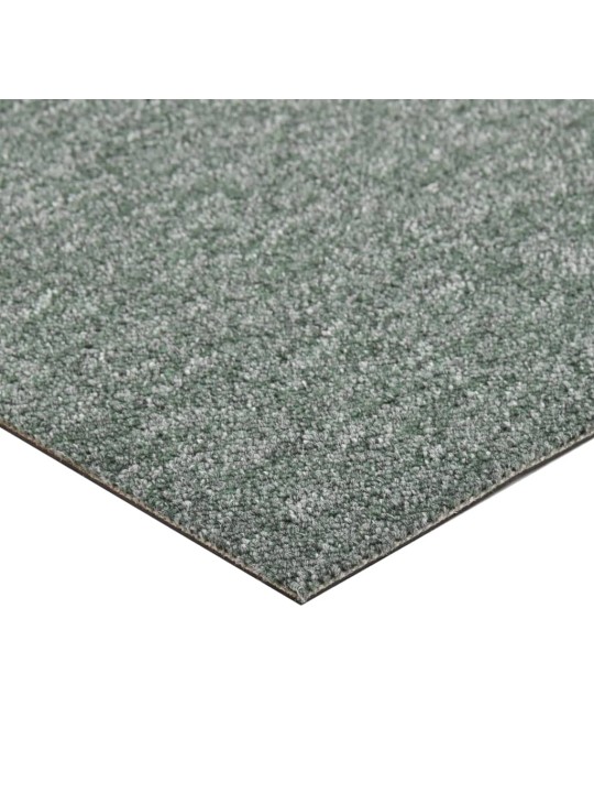 Kobercové podlahové dlaždice 20 ks 5 m² 50 x 50 cm zelené