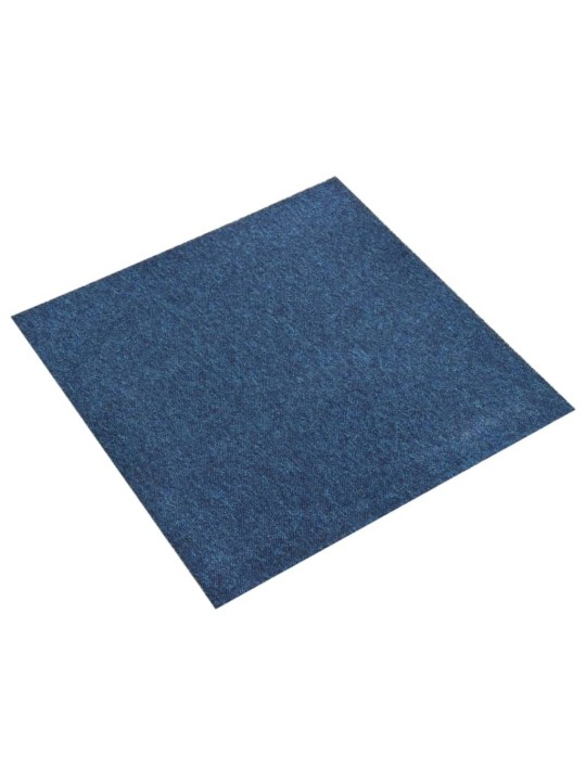 Kobercové podlahové dlaždice 20 ks 5 m² 50 x 50 cm tmavě modré