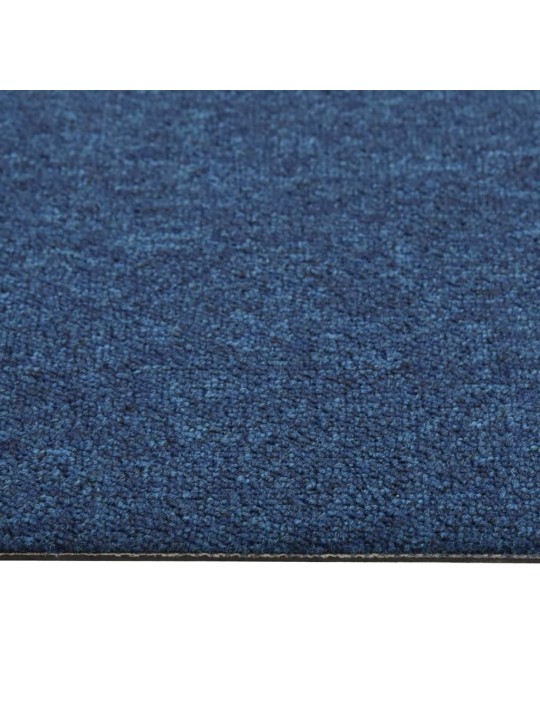 Kobercové podlahové dlaždice 20 ks 5 m² 50 x 50 cm tmavě modré