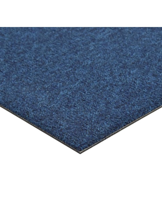 Kobercové podlahové dlaždice 20 ks 5 m² 50 x 50 cm tmavě modré