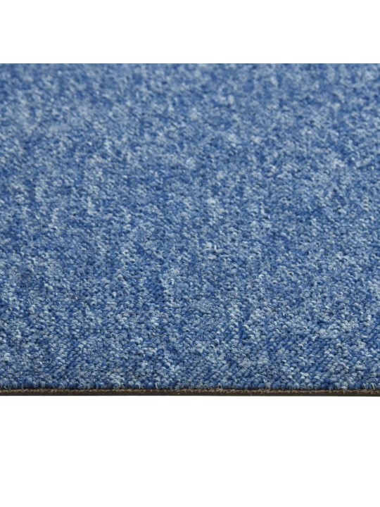 Kobercové podlahové dlaždice 20 ks 5 m² 50 x 50 cm modré