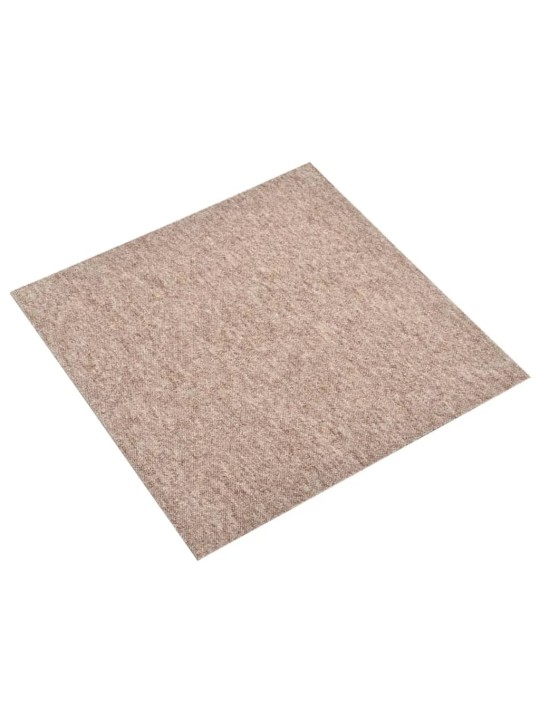 Kobercové podlahové dlaždice 20 ks 5 m² 50 x 50 cm béžové