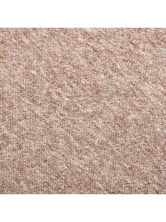 Kobercové podlahové dlaždice 20 ks 5 m² 50 x 50 cm béžové
