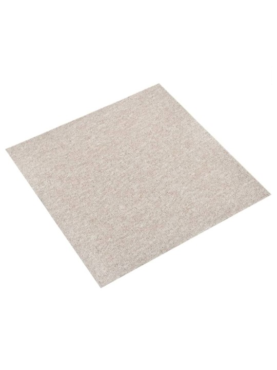 Kobercové podlahové dlaždice 20 ks 5 m² 50x50 cm světle béžové