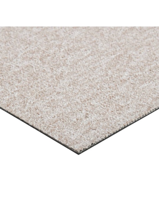 Kobercové podlahové dlaždice 20 ks 5 m² 50x50 cm světle béžové