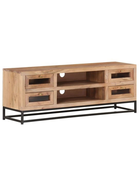 TV stolek 110 x 30 x 40 cm masivní akáciové dřevo