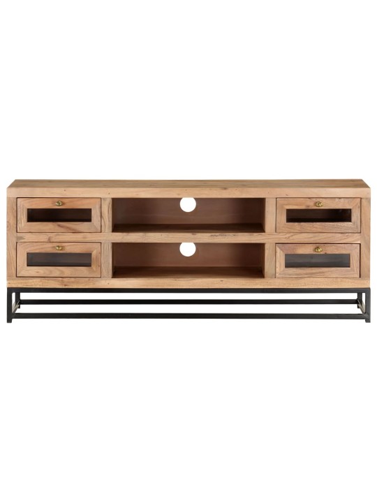 TV stolek 110 x 30 x 40 cm masivní akáciové dřevo
