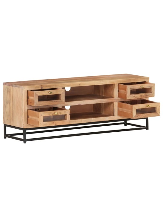 TV stolek 110 x 30 x 40 cm masivní akáciové dřevo