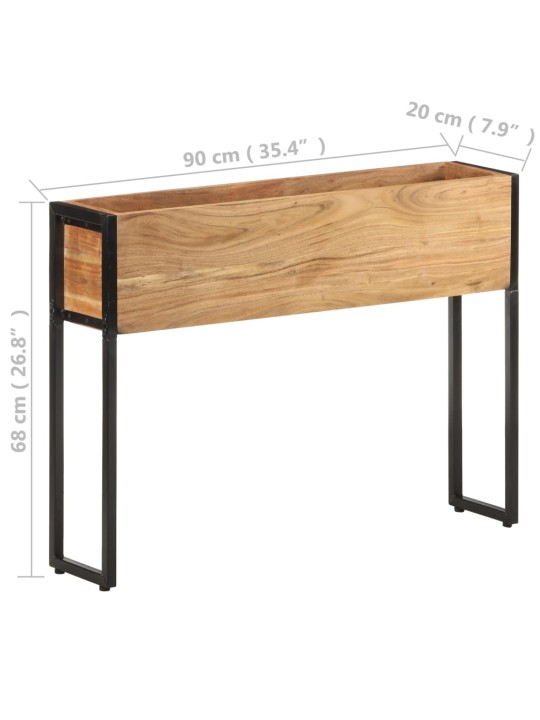 Truhlík 90 x 20 x 68 cm masivní akáciové dřevo