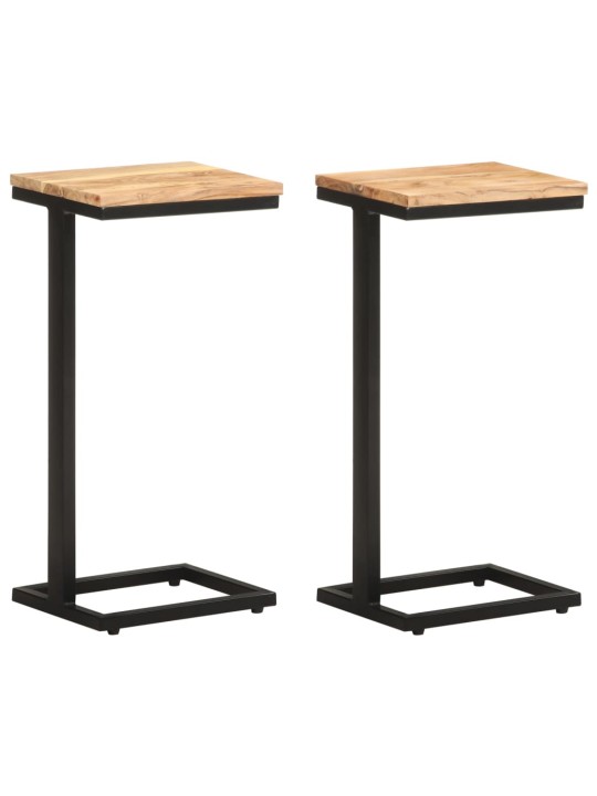 Odkládací stolky 2 ks 31,5x24,5x64,5 cm masivní akáciové dřevo