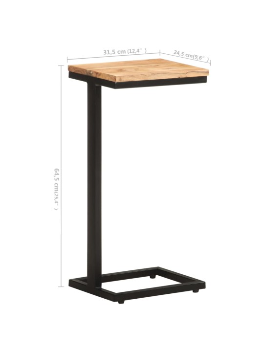 Odkládací stolky 2 ks 31,5x24,5x64,5 cm masivní akáciové dřevo
