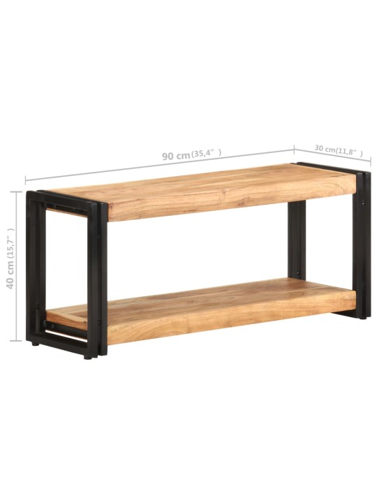 TV stolek 90 x 30 x 40 cm masivní akáciové dřevo