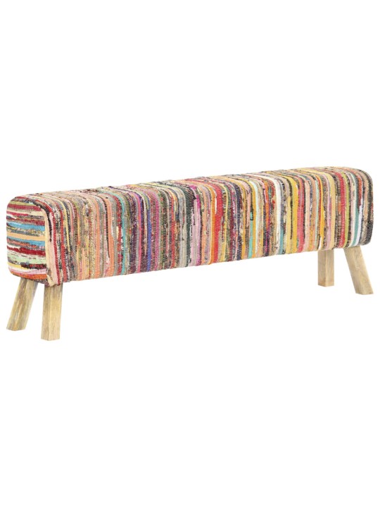 Lavice 160 cm vícebarevná textil chindi
