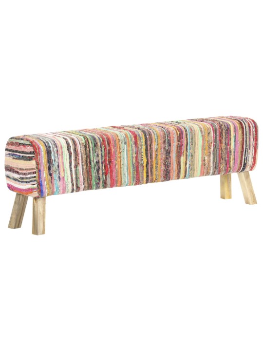 Lavice 160 cm vícebarevná textil chindi