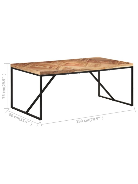 Jídelní stůl 180 x 90 x 76 cm masivní akácie a mangovník
