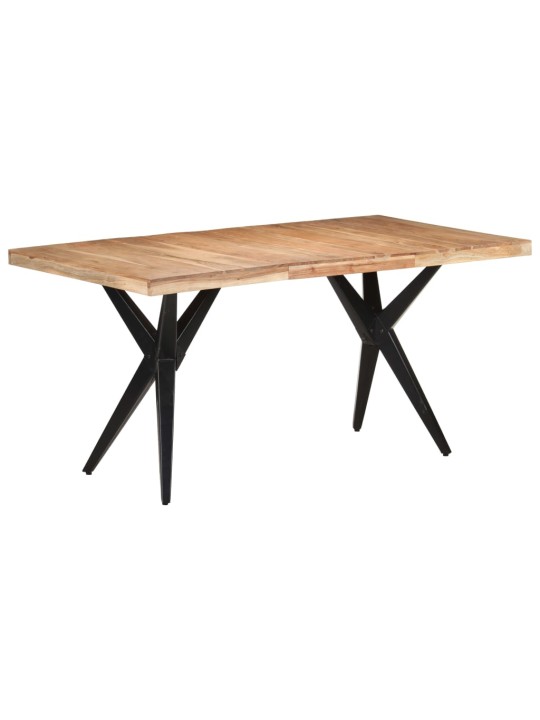 Jídelní stůl 160 x 80 x 76 cm masivní akáciové dřevo