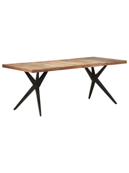 Jídelní stůl 200 x 90 x 76 cm masivní regenerované dřevo