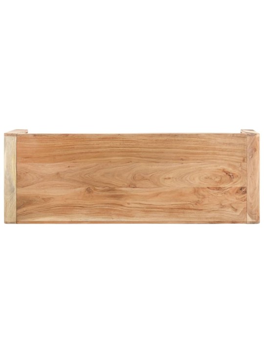 Lavice 110 x 38 x 46 cm masivní akáciové dřevo