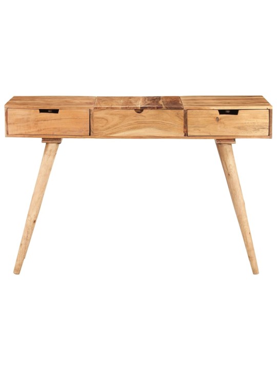 Toaletní stolek se zrcadlem 112 x 45 x 76 cm masivní akácie