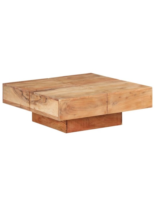 Konferenční stolek 80 x 80 x 28 cm masivní akáciové dřevo