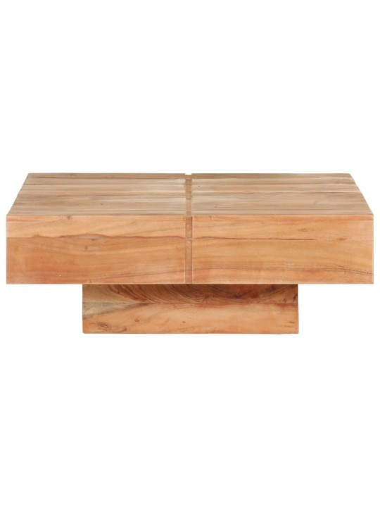 Konferenční stolek 80 x 80 x 28 cm masivní akáciové dřevo