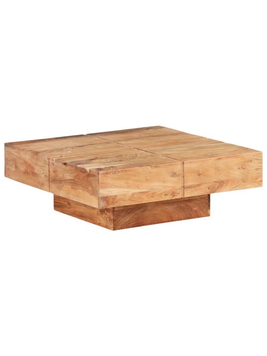 Konferenční stolek 80 x 80 x 28 cm masivní akáciové dřevo