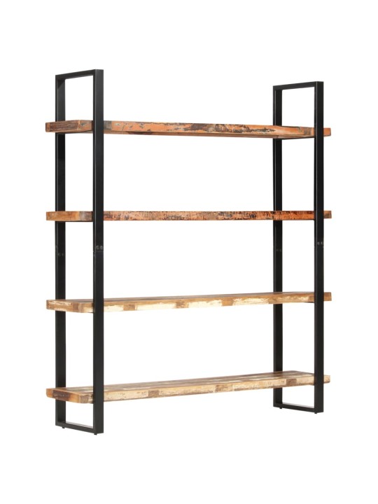 4patrová knihovna 160 x 40 x 180 cm masivní recyklované dřevo
