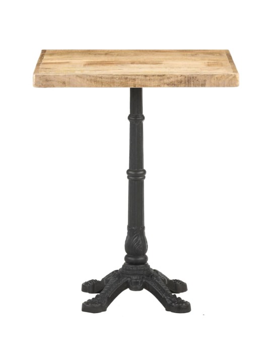 Bistro stolek 60 x 60 x 77 cm hrubé mangovníkové dřevo
