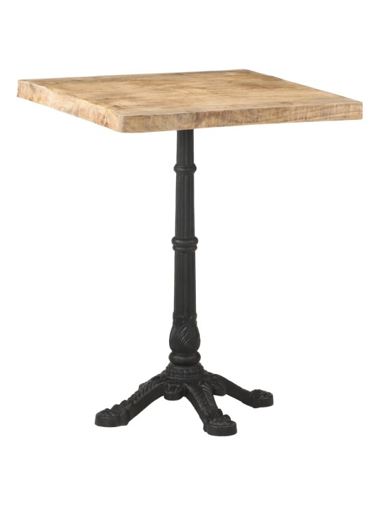 Bistro stolek 60 x 60 x 77 cm hrubé mangovníkové dřevo