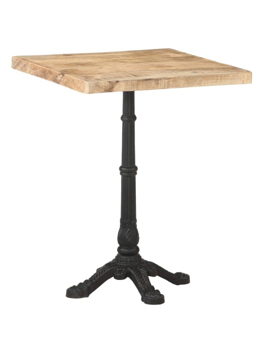 Bistro stolek 60 x 60 x 77 cm hrubé mangovníkové dřevo