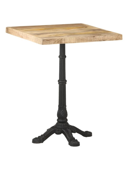 Bistro stolek 60 x 60 x 77 cm hrubé mangovníkové dřevo