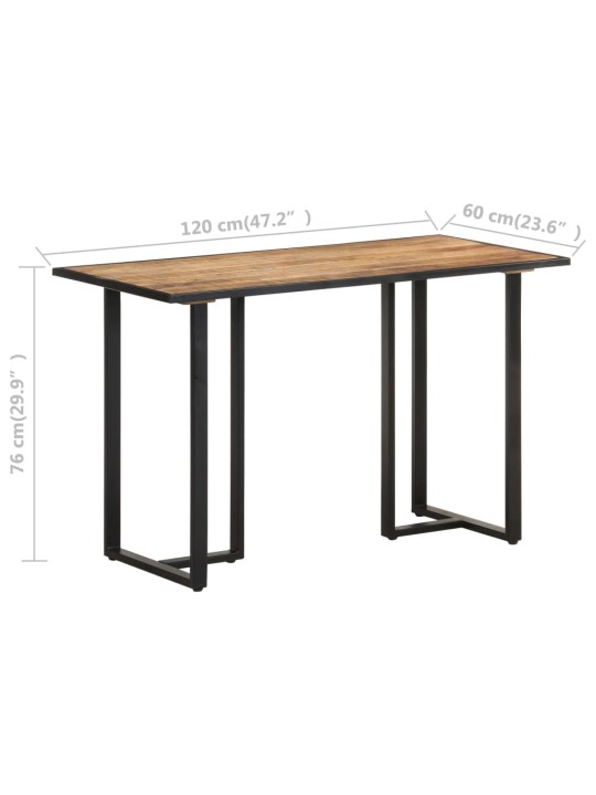 Jídelní stůl 120 cm hrubé mangovníkové dřevo