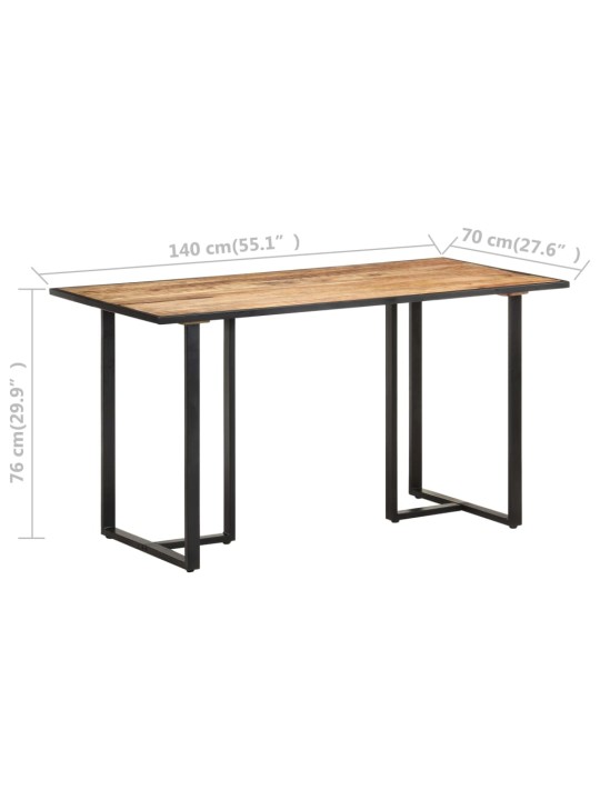 Jídelní stůl 140 cm hrubé mangovníkové dřevo