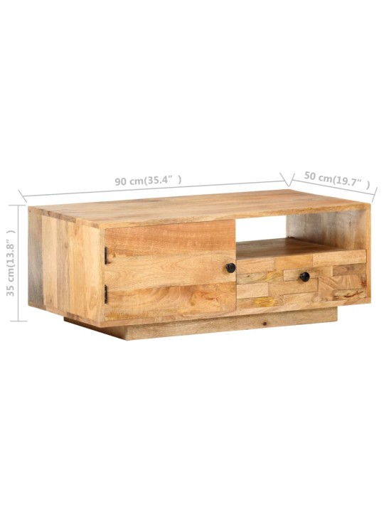 Konferenční stolek 90 x 50 x 35 cm masivní mangovníkové dřevo