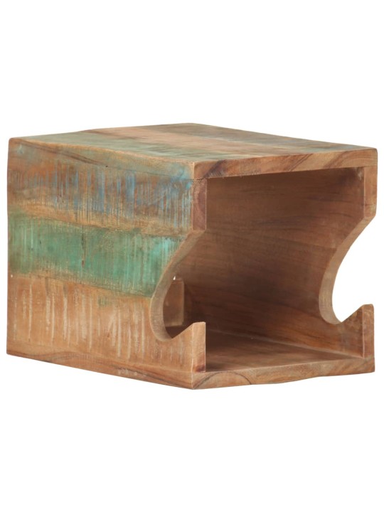 Nástěnný držák na kolo 35x25x25 cm masivní recyklované dřevo