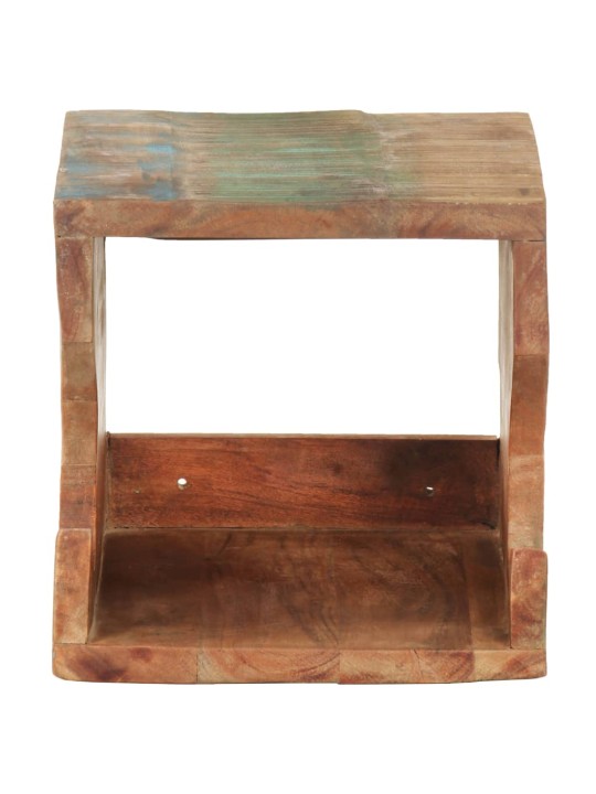 Nástěnný držák na kolo 35x25x25 cm masivní recyklované dřevo