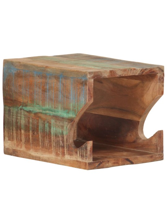 Nástěnný držák na kolo 35x25x25 cm masivní recyklované dřevo