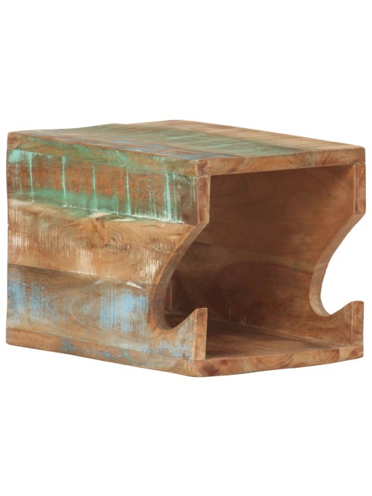 Nástěnný držák na kolo 35x25x25 cm masivní recyklované dřevo