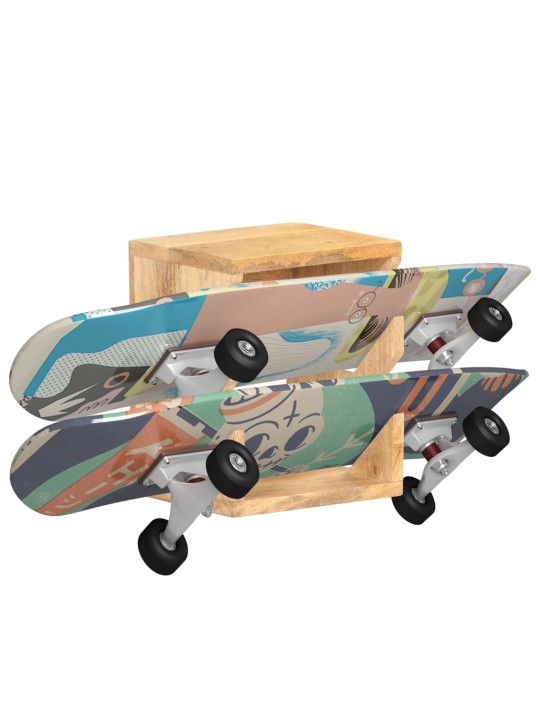 Nástěnný držák na skateboard 25 x 20 x 30 cm masivní mangovník