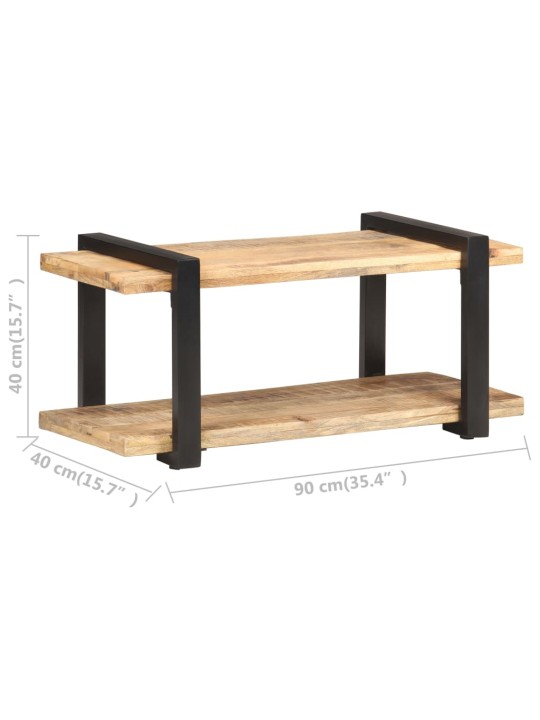 TV stolek 90 x 40 x 40 cm hrubé mangovníkové dřevo