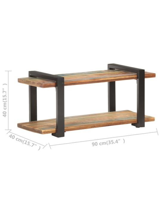 TV stolek 90 x 40 x 40 cm masivní recyklované dřevo