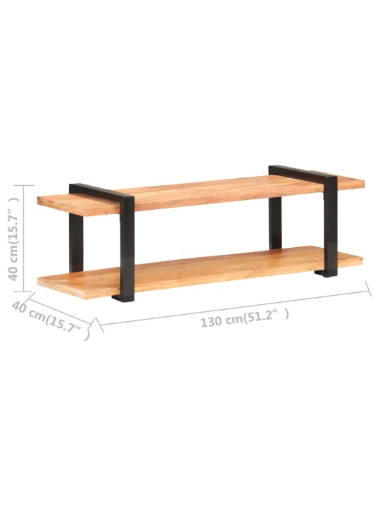 TV stolek 130 x 40 x 40 cm masivní akáciové dřevo