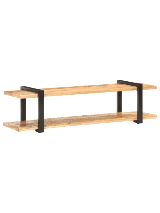 TV stolek 160 x 40 x 40 cm masivní hrubé mangovníkové dřevo