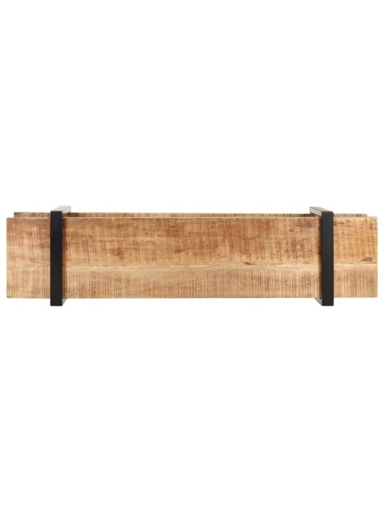 TV stolek 160 x 40 x 40 cm masivní hrubé mangovníkové dřevo