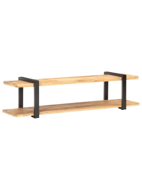 TV stolek 160 x 40 x 40 cm masivní hrubé mangovníkové dřevo