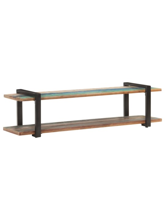 TV stolek 160 x 40 x 40 cm masivní recyklované dřevo