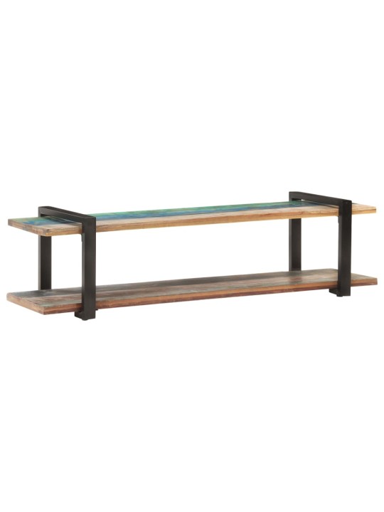 TV stolek 160 x 40 x 40 cm masivní recyklované dřevo